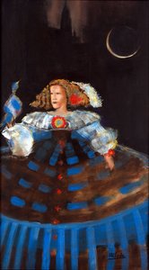 Menina ja Eclipse (öljy ja akryyli kankaalle)